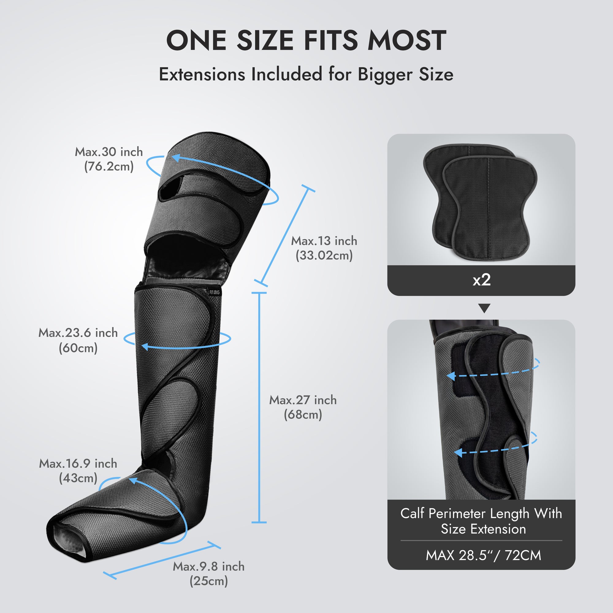 Shop Ft 012a Full Leg Air Compression Massager Fit King Shop 4016